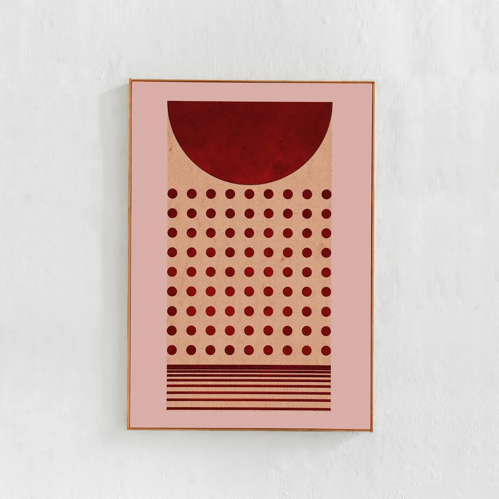 Abstract Geometric Poster Print, Scandi Style