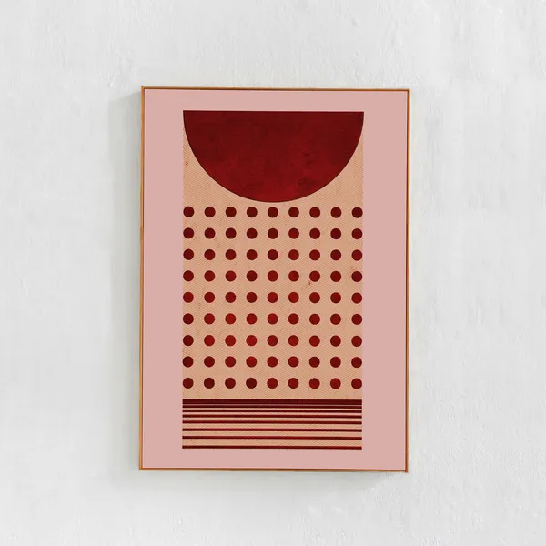 Abstract Geometric Poster Print, Scandi Style