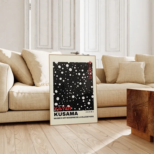 Yayoi Kusama Abstract Japanese Wall Art Poster