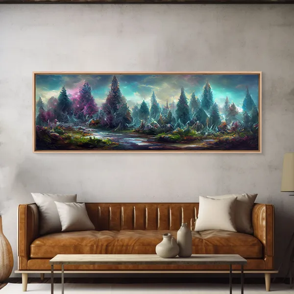 High Fantasy Forest Art Print, RPG Concept Art