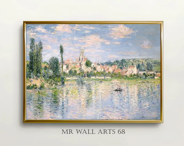 Vetheuil In Summer 1880, Monet-Inspired Art Print