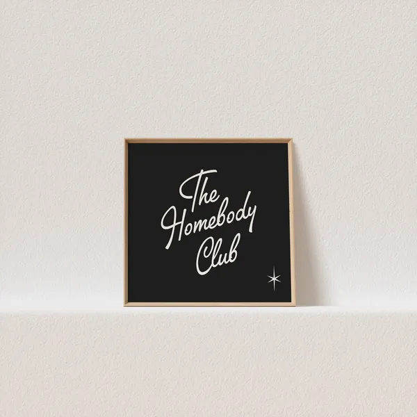 The Homebody Club 50s Typography Art Print
