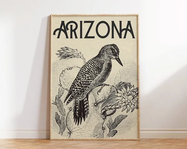 Arizona Vintage Travel Poster Art Print