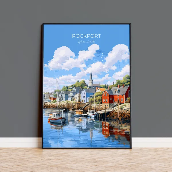 Rockport Massachusetts Travel Poster Print