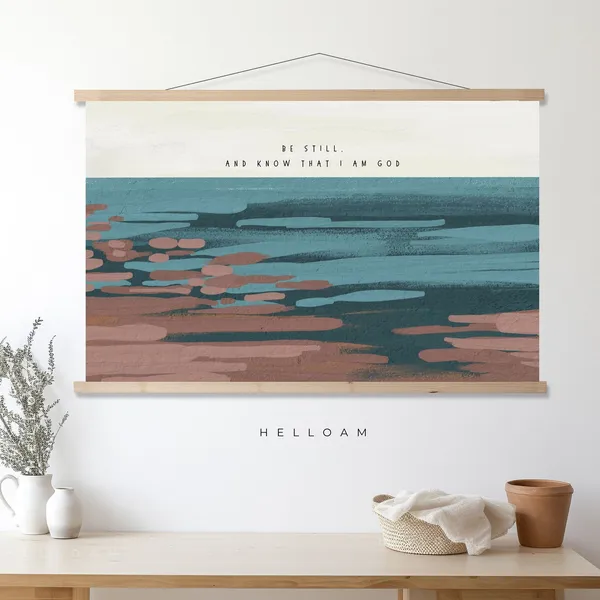 Be Still And Know Scripture Wall Art, Coastal