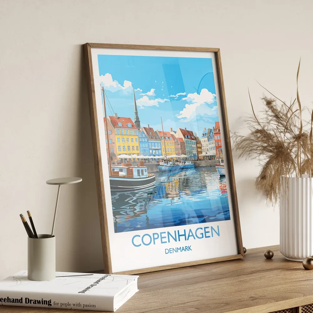 Copenhagen Gift Travel Print Poster - Image 3