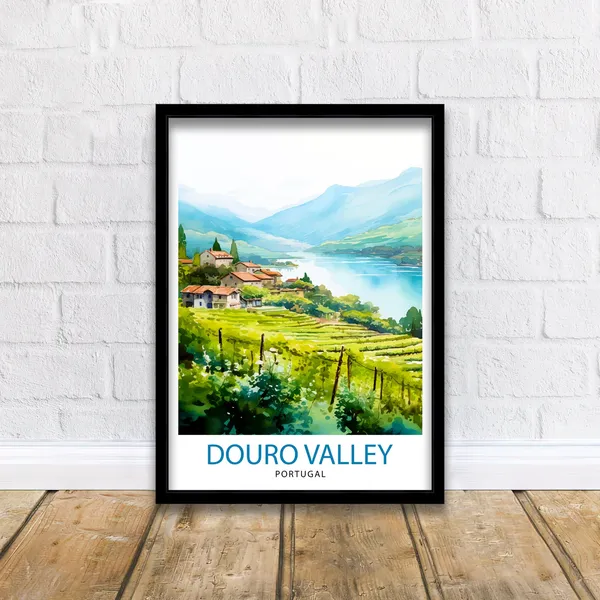 Douro Valley Portugal Art Print, Wine Region Decor
