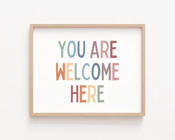You Are Welcome Here Inclusion Classroom Art Print