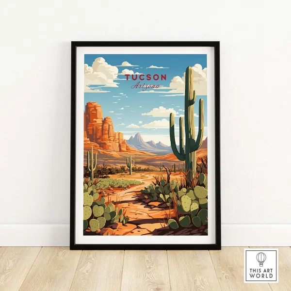 Tucson Arizona Travel Poster, Home Decor Print