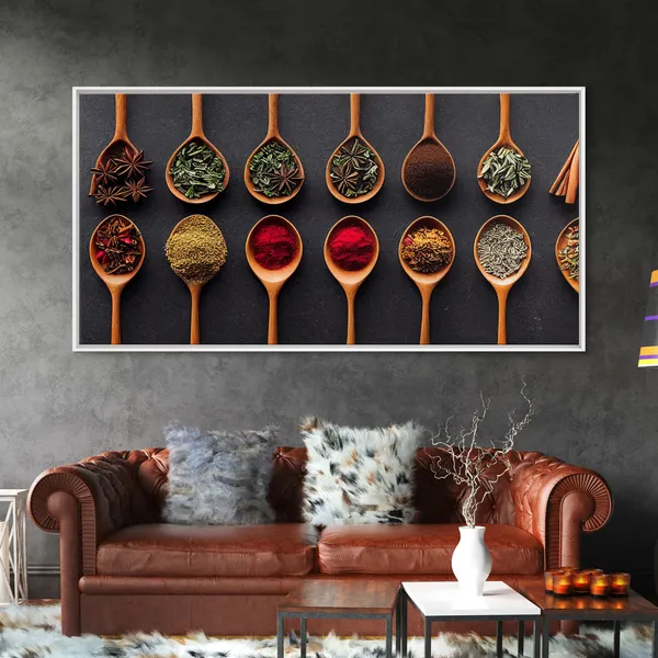 Herbs And Spices Modern Kitchen Wall Art Print