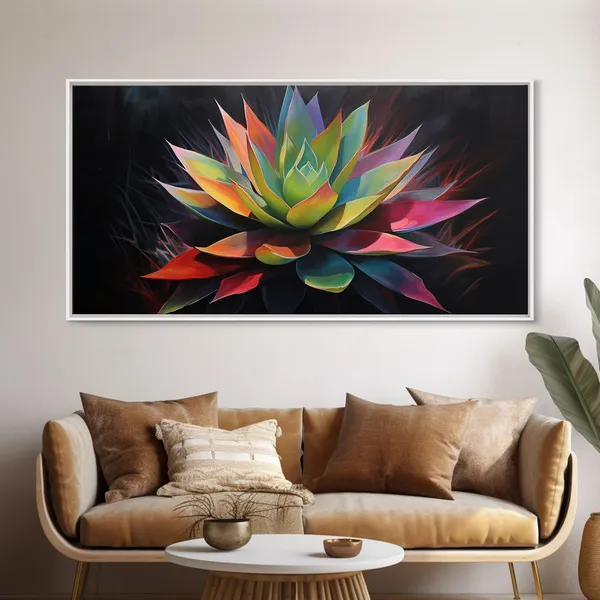 Rainbow Agave Southwest Art Print, Southwestern Decor