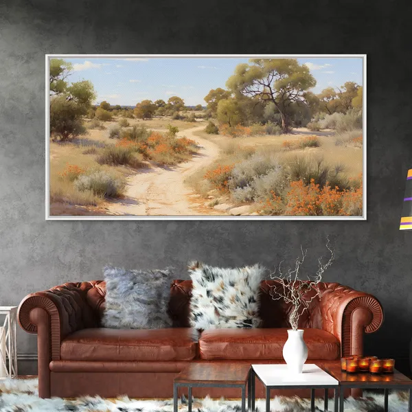 West Texas Prairies Oil Painting Print, Texan Art
