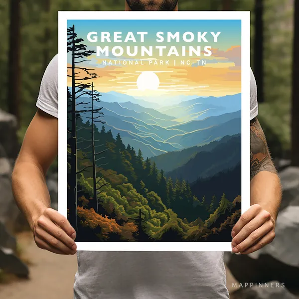Great Smoky Mountains National Park Travel Print