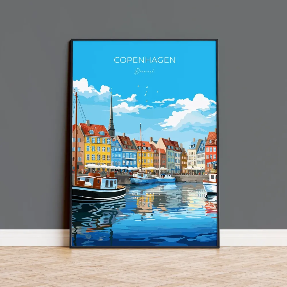 Copenhagen Gift Travel Poster