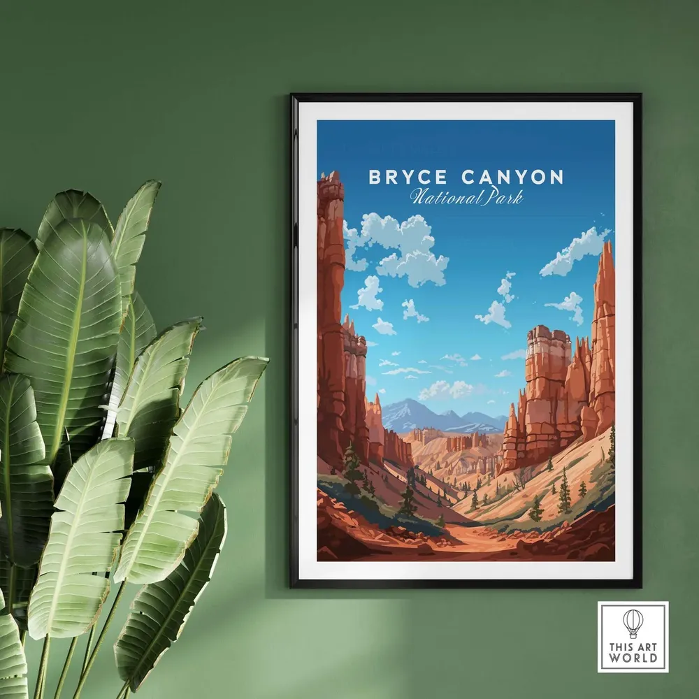 Bryce Canyon Travel Poster Art Print - Image 2