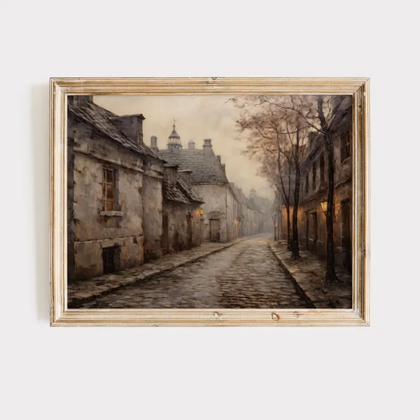 French Village Print, French Provincial Wall Art