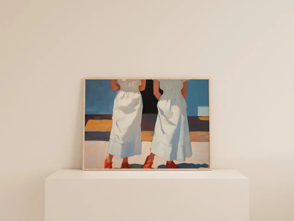Preppy Retro 1950s Aesthetic Art Print - Image 2