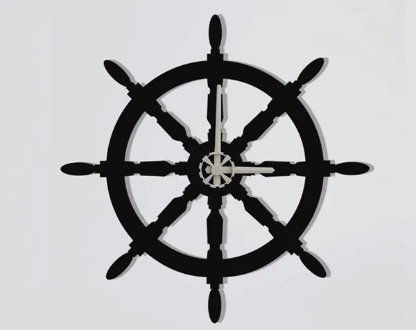 Helm Clocks Minimalist Metal Wall Clock for Living Room