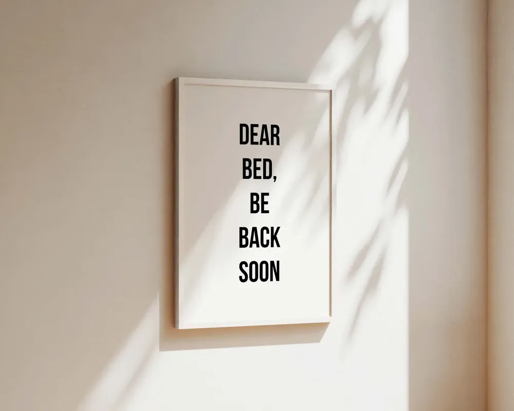 Dear Bed Bedroom Decor Art Print, Bedroom Wall Art - Image 2