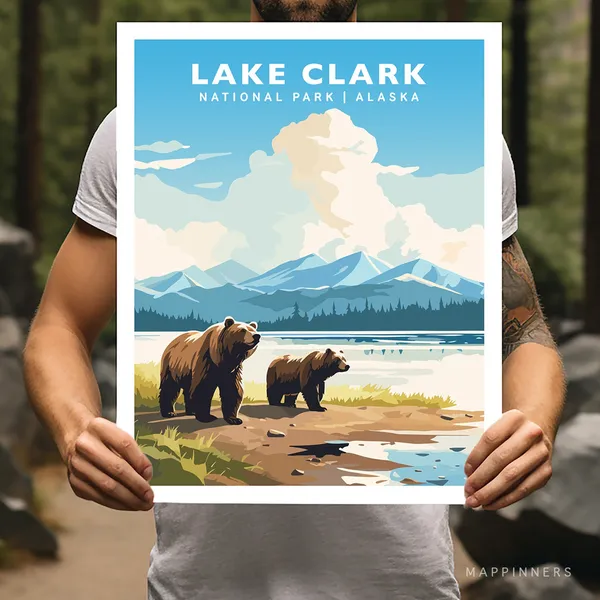 Lake Clark National Park Alaska Travel Poster