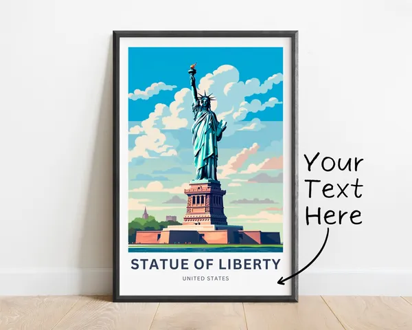 Personalized Statue Of Liberty Travel Poster