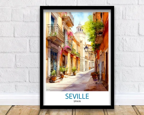 Seville Spain Travel Poster