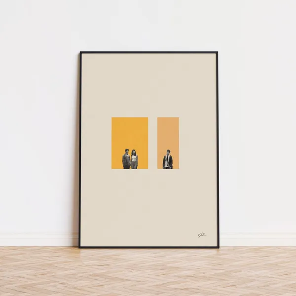 500 Days Inspired Poster, Mid-Century Modern Art Print