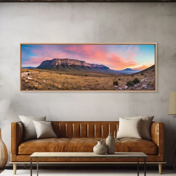 Guadalupe Mountains National Park Panoramic Art Print
