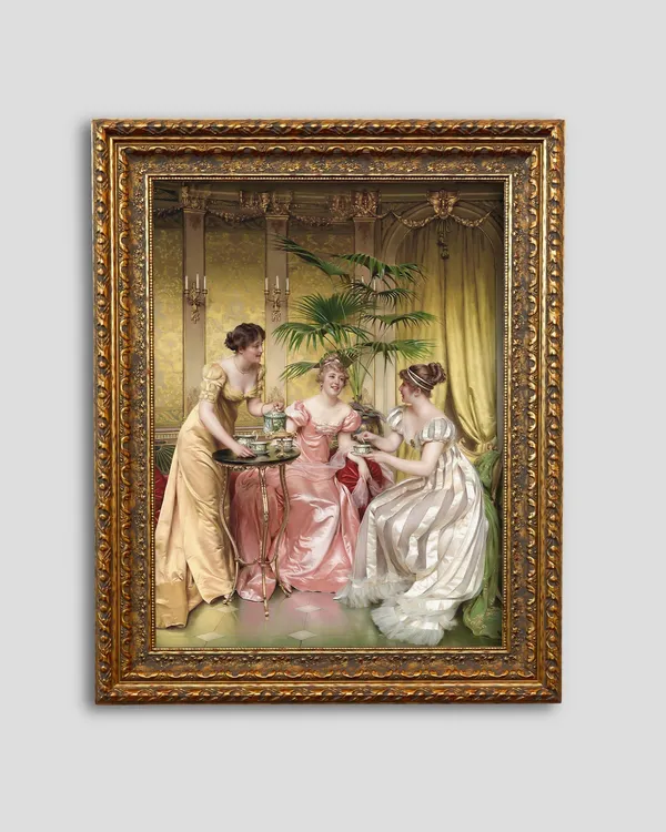 Vintage Women Wall Art Print, Regency Wall Decor