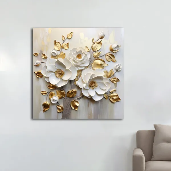 Modern Flower Painting Art Print for Home and Office