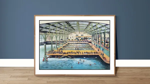Sutro Baths San Francisco Travel Poster, Wall Decor