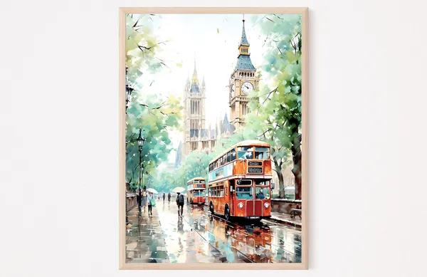 London Housewarming Gift Travel Poster