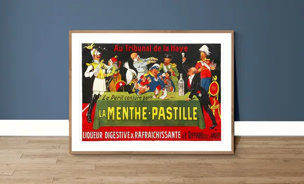 La Menthe Pastille Vintage Food Drink Poster Print
