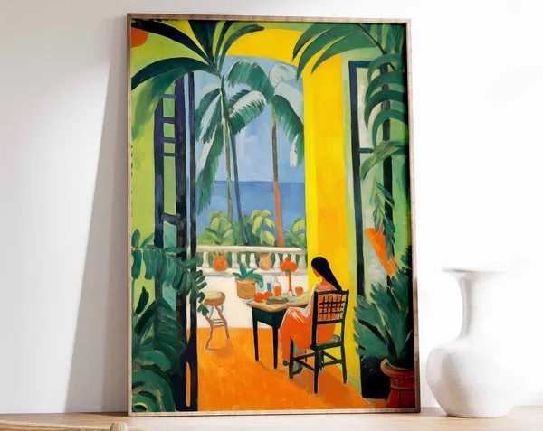 Havana Vintage Travel Poster, Caribbean Wall Decor