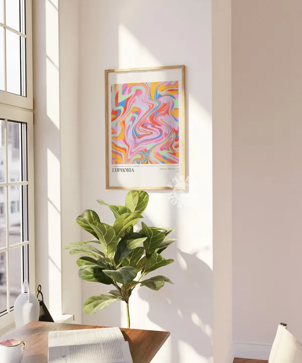 Euphoria Retro Gallery Exhibition Art Print