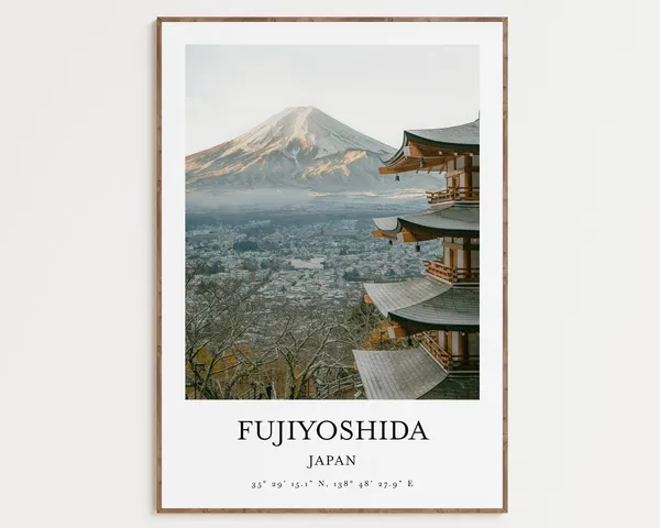 Japanese Temple Modern Minimalist Art Print