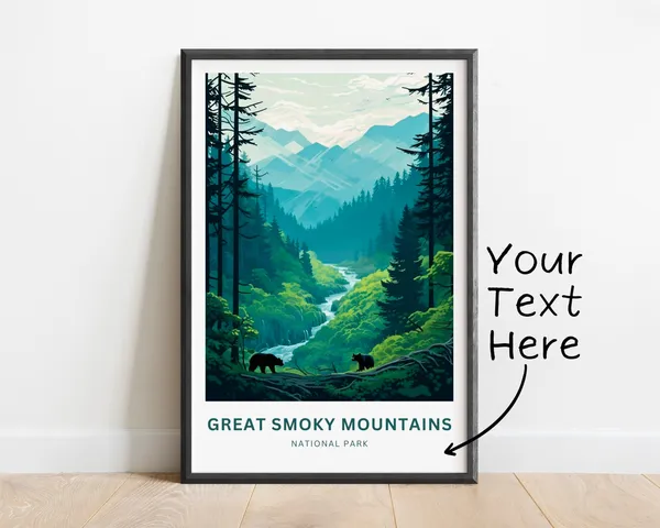 Personalized Great Smoky Mountains Travel Poster