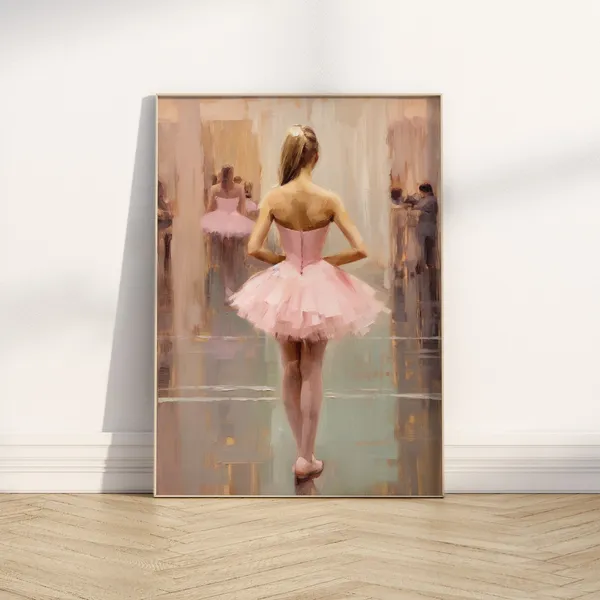 Ballerina Vintage Art Print, Preppy Dorm Decor