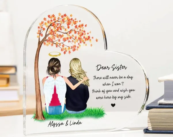 Loss Of Sister Memorial, Sister In Heaven Wall Art Print