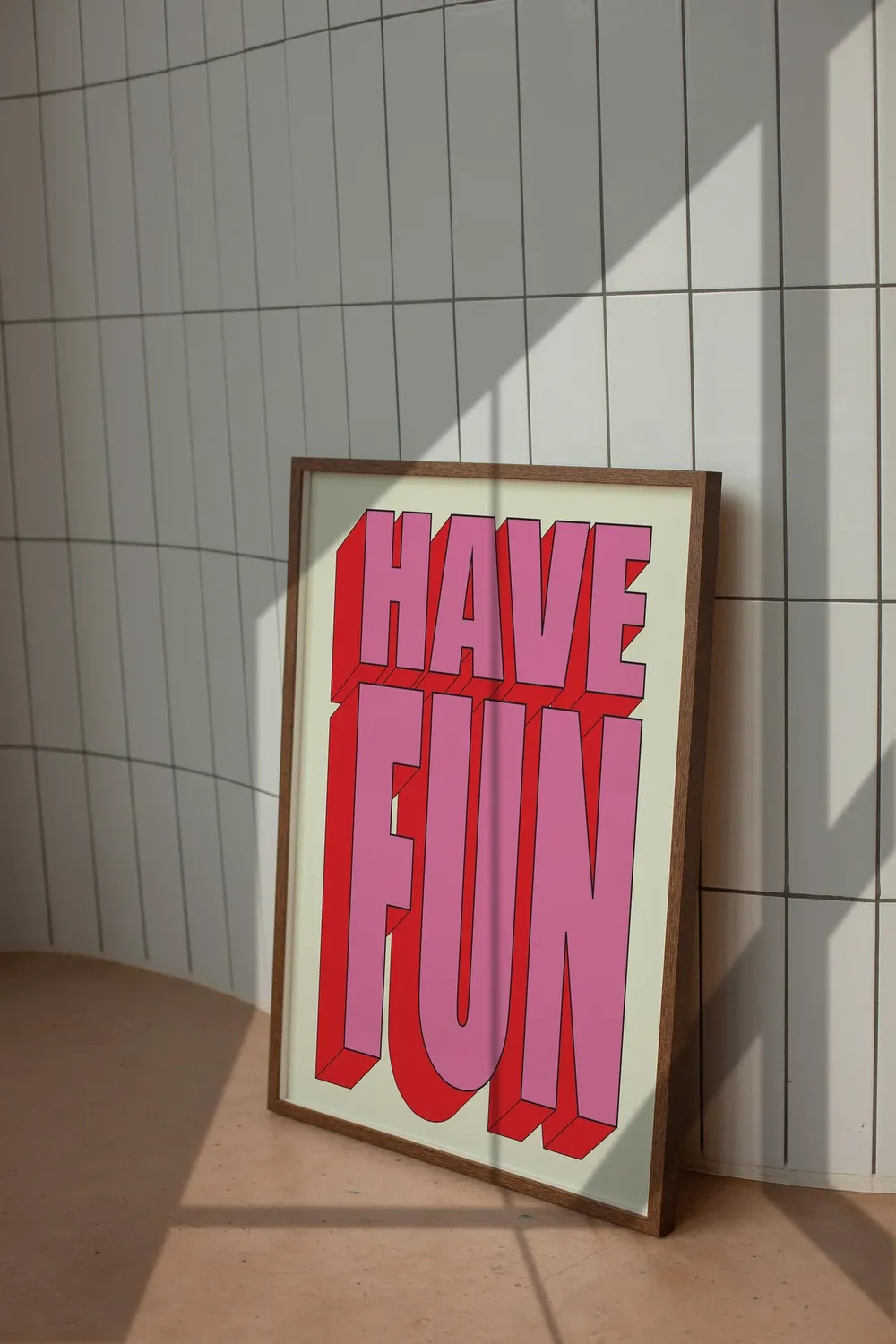 Have Fun Retro Typography Art Poster - Image 4