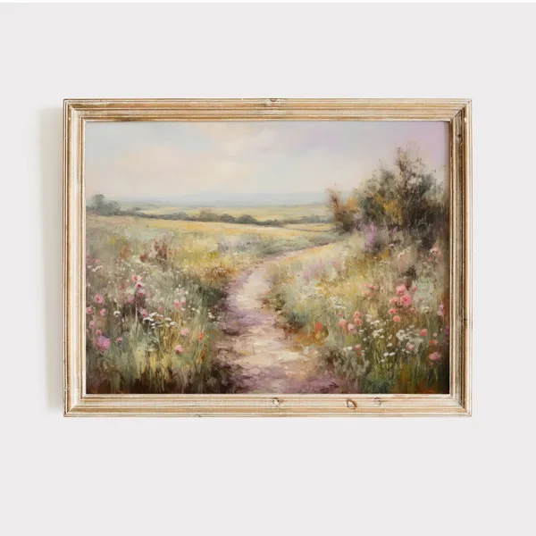 Country Landscape Art Print, Rustic Landscape