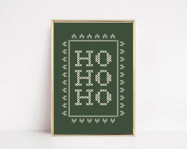Ho Ho Ho Christmas Decor Art Print