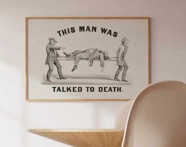 Vintage Funny Retro Aesthetic Poster Print