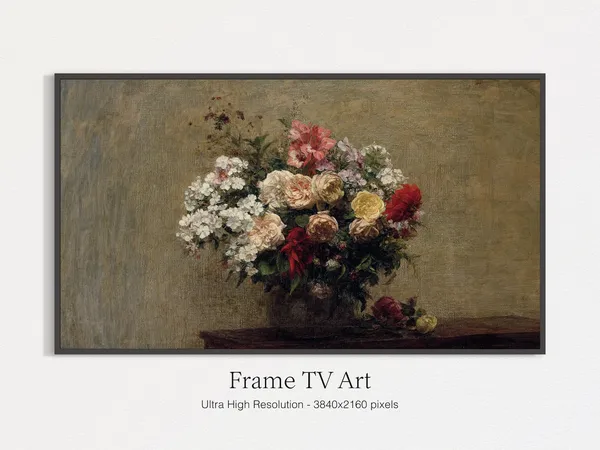 Classic Flower Still Life Poster Print