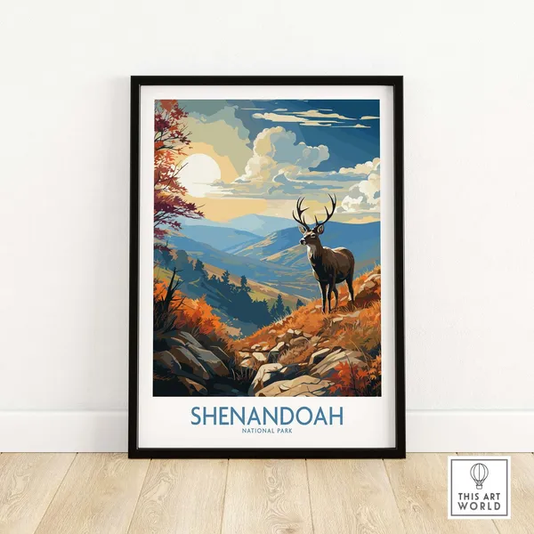Shenandoah National Park Travel Poster, Home Decor