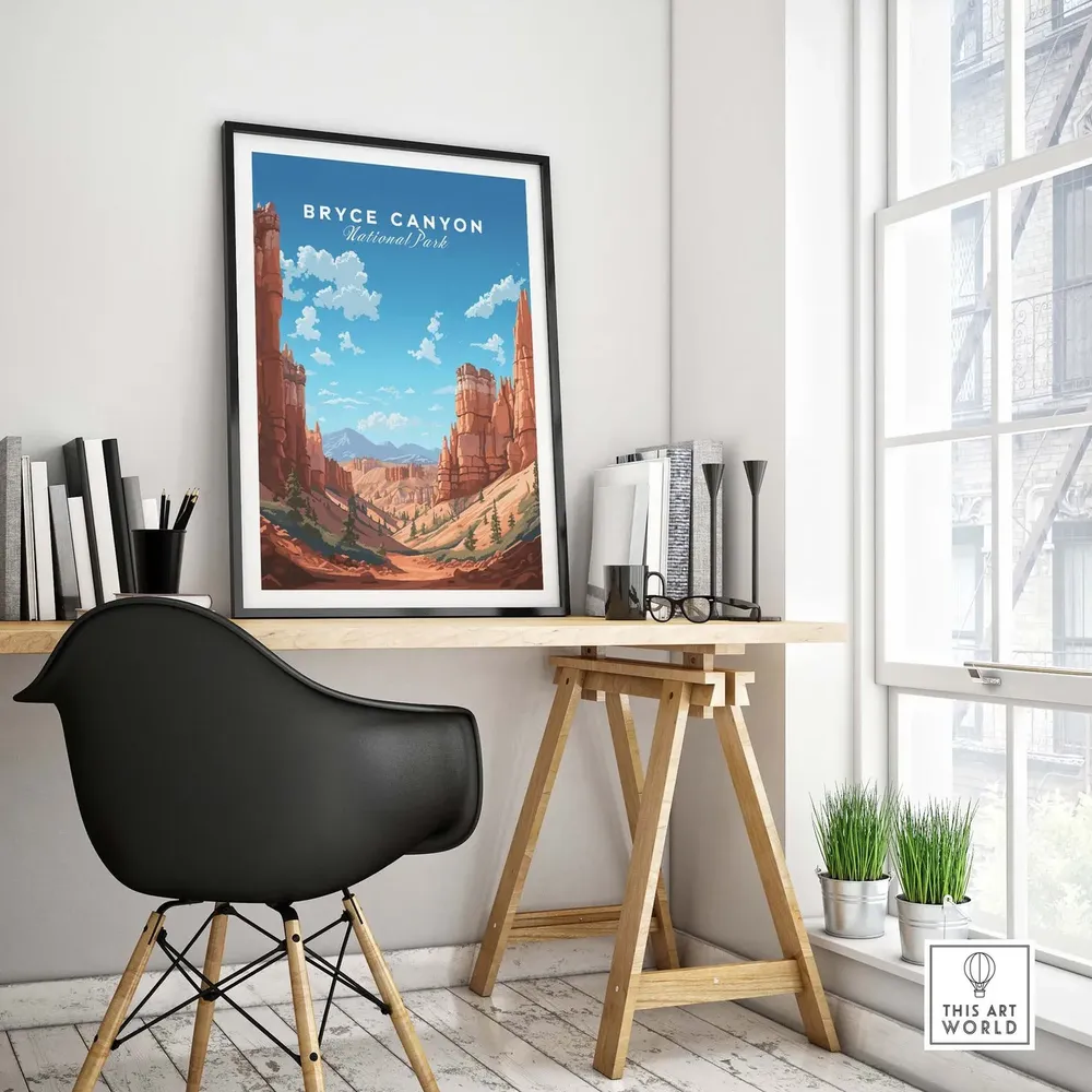 Bryce Canyon Travel Poster Art Print - Image 4