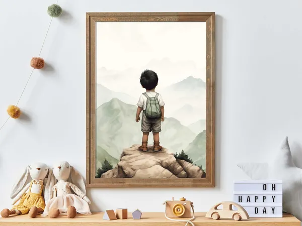 Adventure Nursery Decor, Nature Wall Art Print