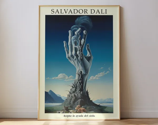 Salvador Dali Reaching To Heaven Surreal Art Print