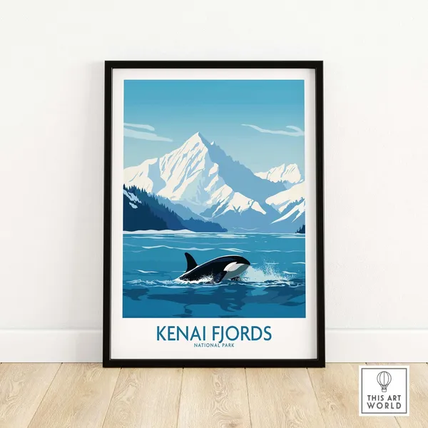 Kenai Fjords National Park Travel Poster