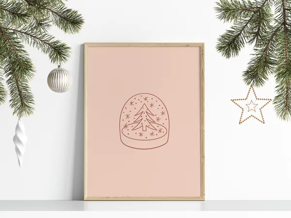 Christmas Gallery Wall Set, North Pole Ticket Art